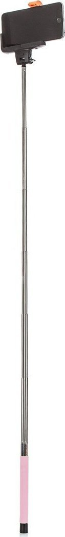 Селфи стап MadMan DELUXE BT, 100 cm, блутут, розов