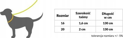 Zinxhir për qen Chaba Orient, material tekstil, 130cm, shumëngjyrësh