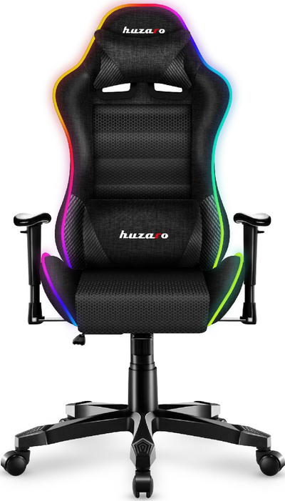 Karrige gaming për kalamaj Huzaro Ranger 6.0 RGB Mesh, ergonomike, me drita RGB, shumëngjyrëshe