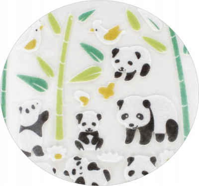 Stickers dekorativë prej filci Craft with Fun Panda, vetëngjitës, shumëngjyrësh