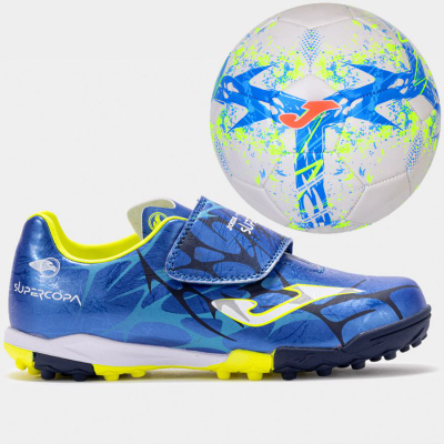Детски футбалски патики Joma Super Copa 2504 Jr TF SCJS2504TFV, ѓон TF, шарени