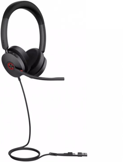 Kufje Yealink UH48 Dual Teams, USB C dhe USB A, me mikrofon, të zeza