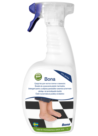 Spruc pastrimi Bona, për dysheme qeramike dhe laminat, 1L