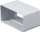 Lidhës kanali ajri i sheshtë Awenta, 55x110mm, PVC, i bardhë