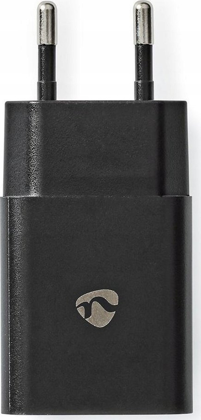 Karikues muri Nedis EU, 12W, 2.4A USB, me kabllo USB C 1m, i zi