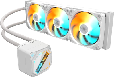 Ftohës likuid CPU GIGABYTE GAMING 360 ICE, radiator 360mm, 3x120mm ARGB, i bardhë