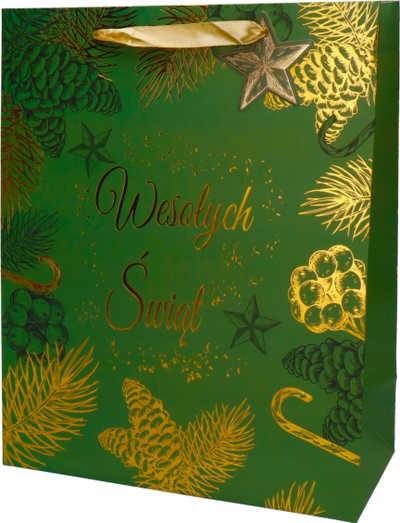 Qese dhuratash Incood Merry Christmas, 18x23 cm, letër, shumëngjyrëshe