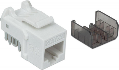 Modul keystone Intellinet LKS490, RJ45 Cat 6A, i bardhë