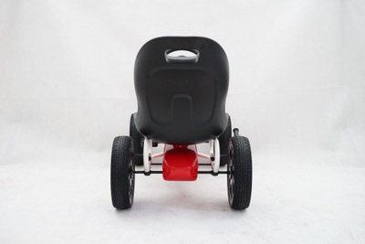 Gokart me pedale Abarth Red Ramiz, për fëmijë 3-8 vjeç, ngarkesa 25kg, i kuq