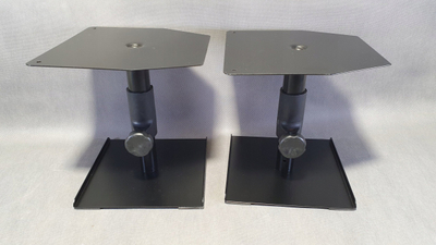 Qëndrim monitori studio Omnitronic MOTI-1, set me 2 copë, lartësi e rregullueshme, ngjyrë e zezë