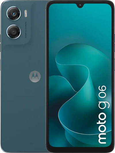 Телефон Motorola Moto G06, 6.88\", 64GB 4GB RAM, темно зелен
