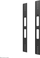 Set zgjatues VESA Neomounts AWL-250BL18, për TV, i zi