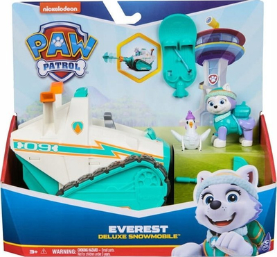Lodër PAW Patrol Everest Deluxe Snowmobile, set figurash, për fëmijë 3+, shumëngjyrëshe