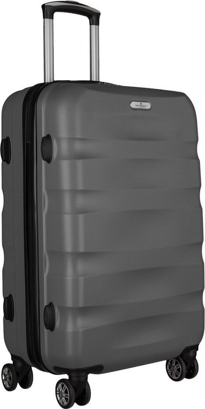 Valixhe e mesme Peterson Stylish, ABS, 4 rrota 360°, gri