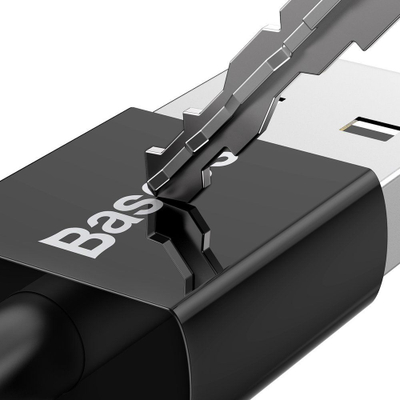 Kabllo USB Baseus Superior BSU2822BLK, USB A në microUSB, 1 m, e zezë