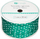 Декоративна лента dP Craft Grosgrain, 1cm, 20m, зелена со бели точки