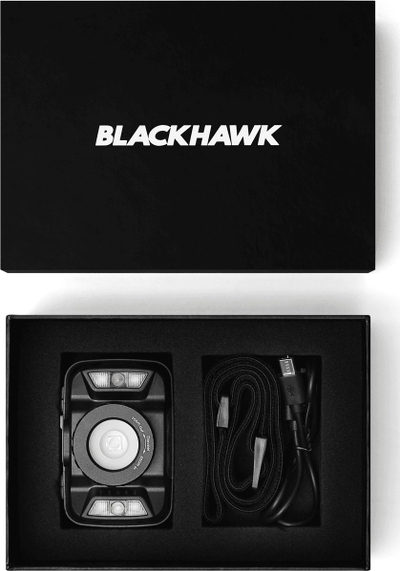 Dritë koke Blackhawk Pro, LED 360 lumen, USB i rikarikueshëm, e zezë