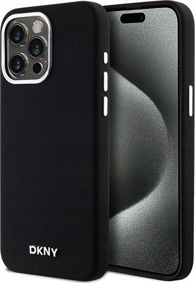 Këllëf telefoni DKNY DKHMP14XSMCHLK për iPhone 14 Pro Max, silikon Liquid, i zi