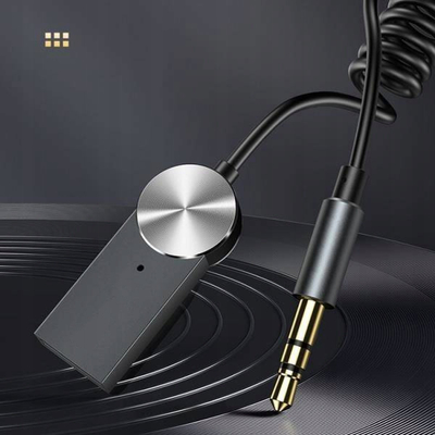 Marrës audio pa tela për makinë Yesido YAU24, Bluetooth, portë AUX 3.5mm, i zi