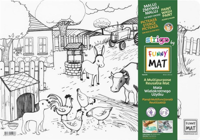 Dyshek ngjyrosës Funny Mat Farm, për fëmijë, shumëngjyrësh