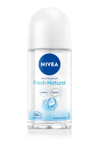 Deodorant Nivea Roll On, Fresh Natural 48H, 50 ml