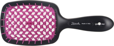 Furçë flokësh Janeke Superbrush Large, e sheshtë, plastike, rozë