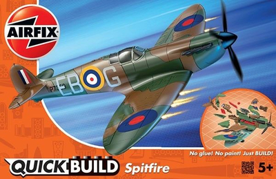Lodër Airfix QUICKBUILD Supermarine Spitfire, 5+, e gjelbër