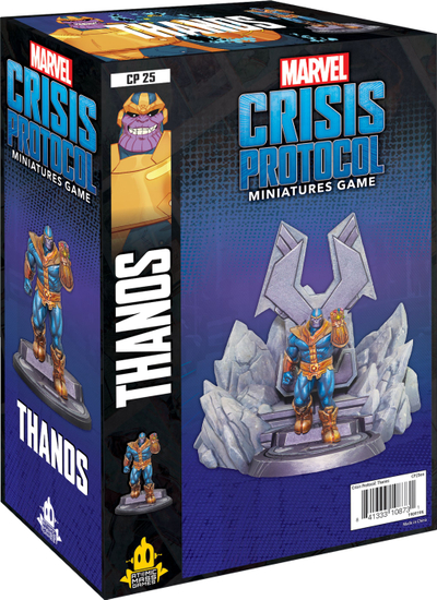 Set miniaturash Marvel Crisis Protocol Thanos Character Pack, zgjerim loje tavoline, për pikturim, shumëngjyrësh