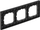 Kornizë trefishe Elektro-Plast FRAME PLATE SANTRA 4173-09, IP20, e zezë