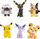 Lodër pelushi Pokémon Wave, 8\", 20 cm, me plot ngjyra