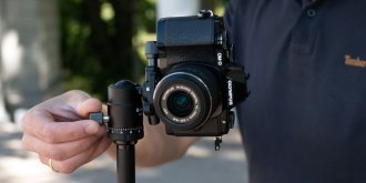 Tripod për kamerë Fotopro 58, alumin, kokë sferike, 8 kg, i zi