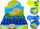 Pistoletë uji Mega Creative Water Gun, 12 cm, shumëngjyrëshe