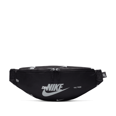 Çantë beli Nike Heritage, 3L, e zezë e bardhë gri