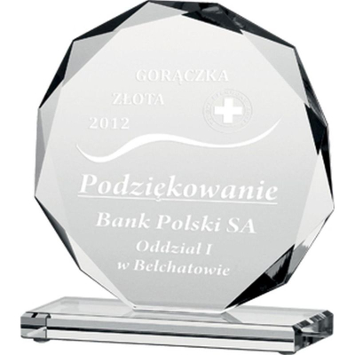 Trofe xhami Victoria Sport, i gdhend, transparent