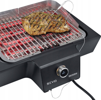 Grill tavoline Severin PG 8106 Sevo GT, 3000W, ekran OLED, gri