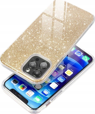Mbulesë telefoni Forcell Shining për Samsung Galaxy A35 5G, TPU PC, transparente me shkëlqim