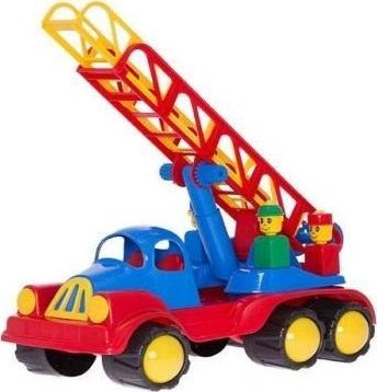 Играчка камион пожарникар Хемар Fire Truck MIX, со скала 80 см, со фигури пожарникари, шарен