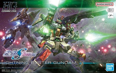 Model ndërtimi Bandai Gundam High Grade Lightning Buster, seri HG, artikulim SEED Action