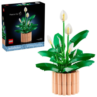 Set ndërtimi LEGO Botanicals Peace Lily 11504, 474 pjesë, dekor për të rritur, shumëngjyrësh