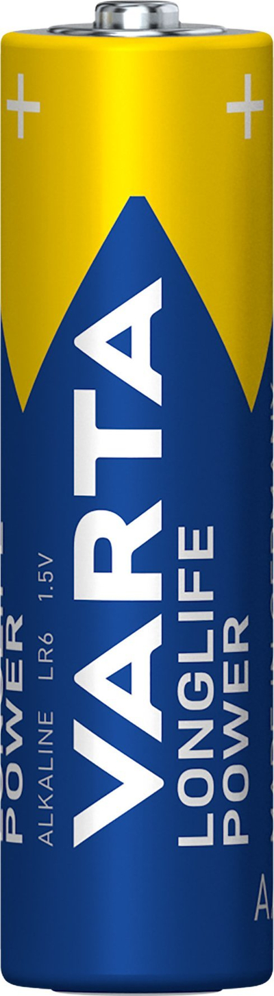 Bateri alkaline Varta Longlife Power AA, 1.5V, pako me 8 copë