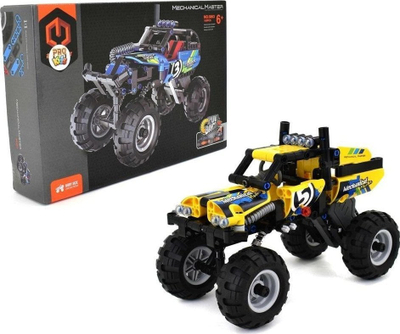 Lodra ndërtuese Pro Kids Off-road Car, 199 pjesë, mekanizëm tërheqje prapa, shumëngjyrëshe