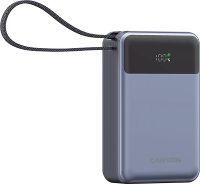 Powerbank Canyon PB-2001, 20000mAh, PD QC3.0, gri