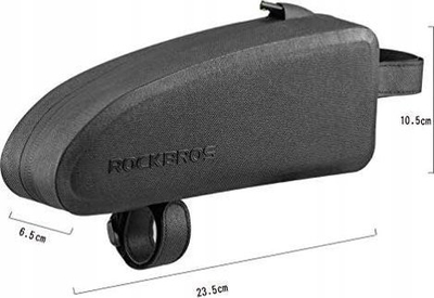 Çantë kornize biçiklete Rockbros AS-019-1, 1.6L, e papërshkueshme nga uji, e zezë