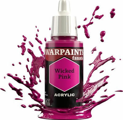 Акрилна боја The Army Painter Warpaints Fanatic Wicked Pink, 18 ml, розова