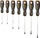 Set kaçavidash Neo 04-206, 7 copë, çelik S2, portokalli