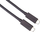 Kabllo USB PremiumCord USB C në USB C, 0.8 m, e zezë