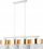 Lampë varese TK Lighting Hilton 4775, 4 llampa E27, 94cm, e bardhë me ar