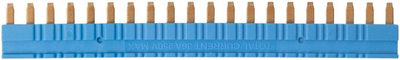 Shirit lidhës JB20-3 për rele SIR6W SIR6WB, 250V, 36A, blu