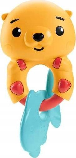 Lodër unaza për foshnje Mattel Fisher-Price Animal Rings HJW11, modele kafshësh, shumëngjyrëshe