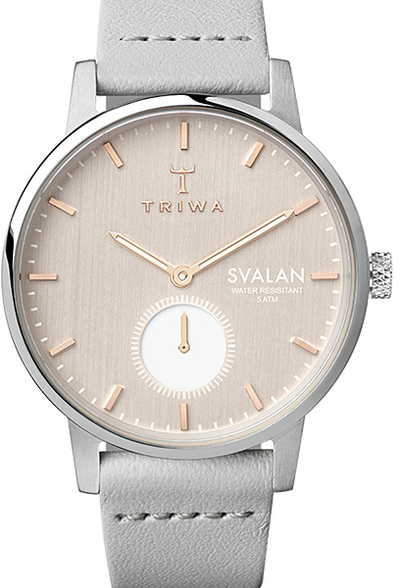 Orë dore Triwa Blush Svalan Light Gray Super Slim SVST102-SS111512
